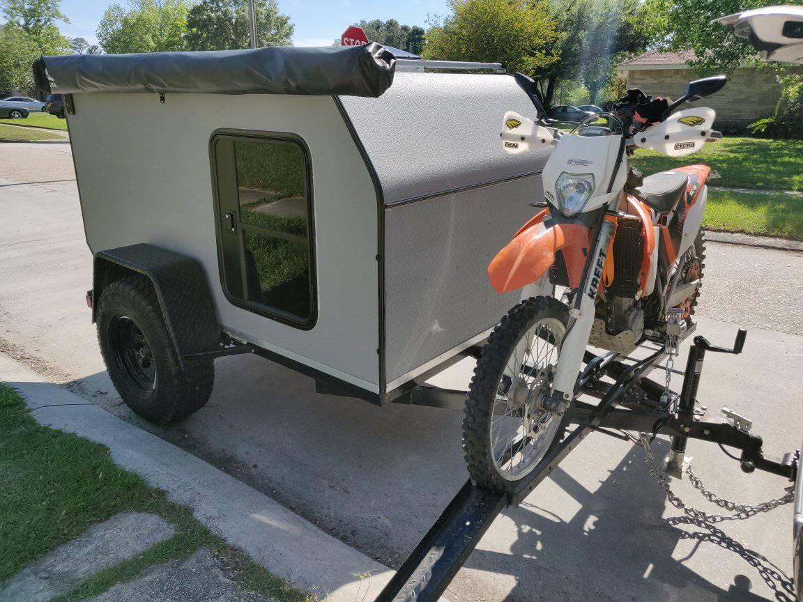 Neat little trailer for dirt bikes Two Wheeled Texans