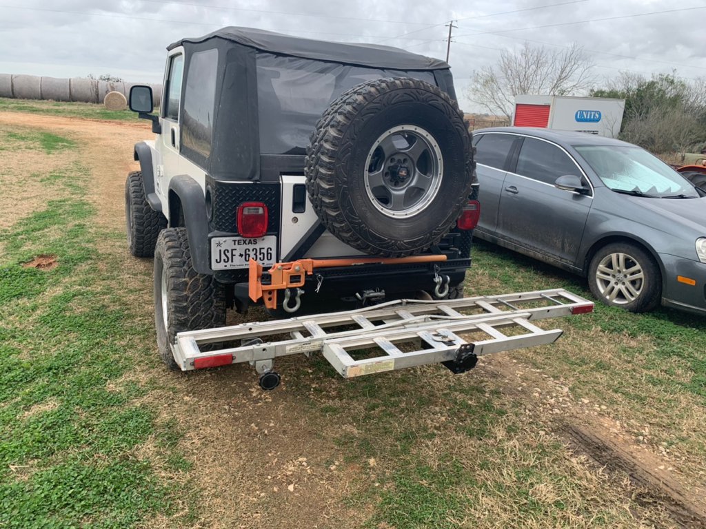 [SOLD] Motorcycle hitch hauler - 75.00 | Two Wheeled Texans