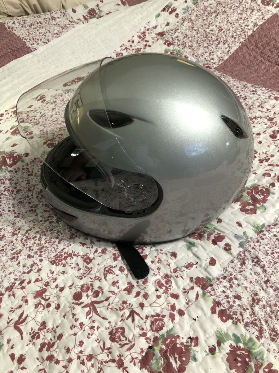 FS - HJC CL-14 Helmet Silver - Size L - $30 | Two Wheeled Texans