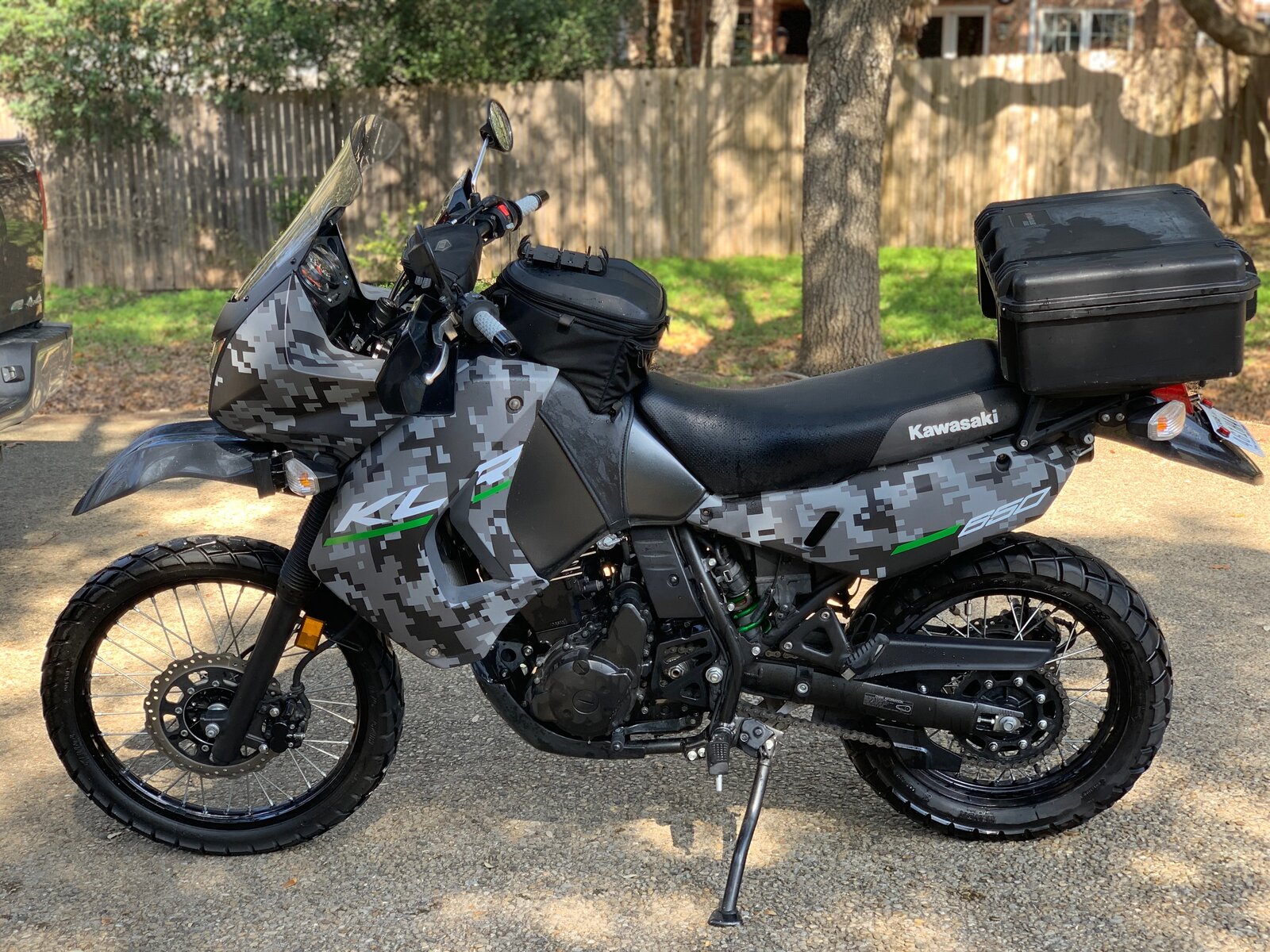 Klr store handlebar bag