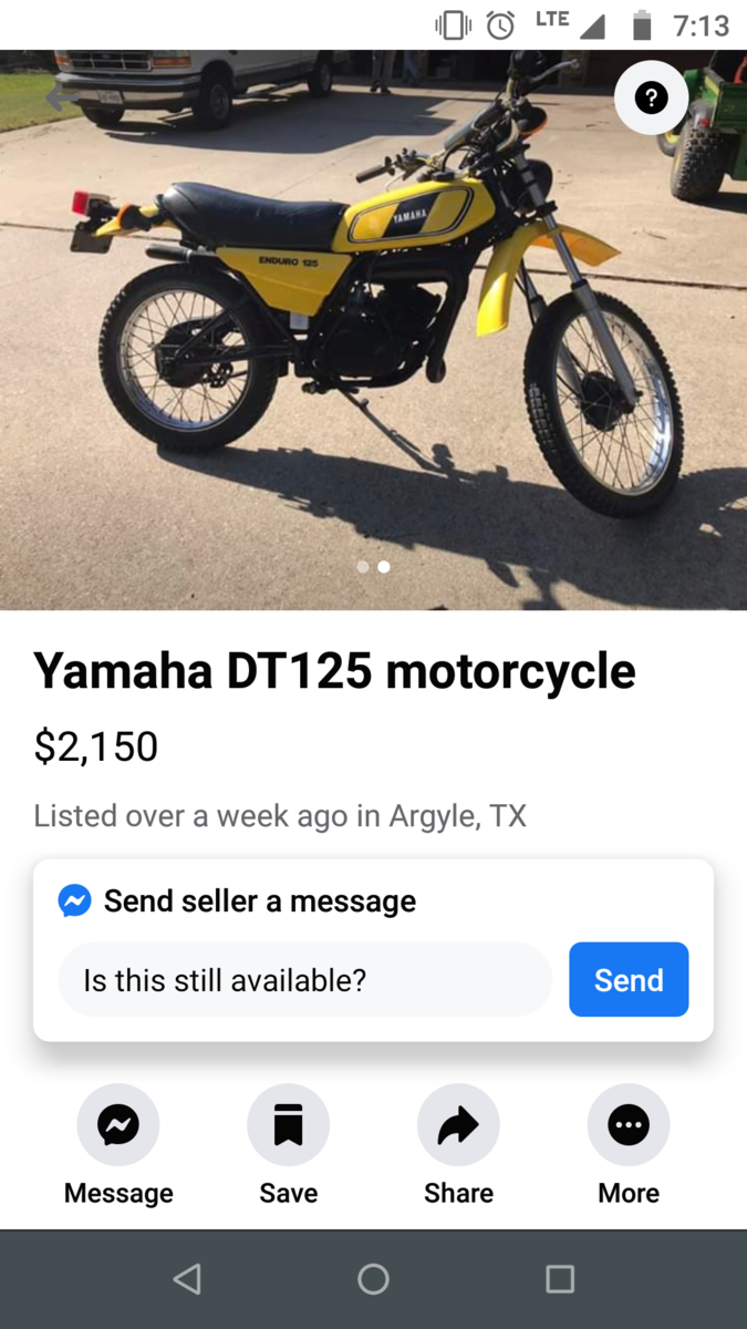 kawasaki ke100 for sale craigslist