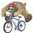 Bear on a bicycle